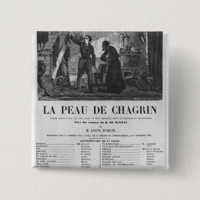 Raphael de Valentin und der Ladenbesitzer Button (Vorderseite)