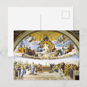 Raphael Die Disputation über das Heilige Sakrament Postkarte