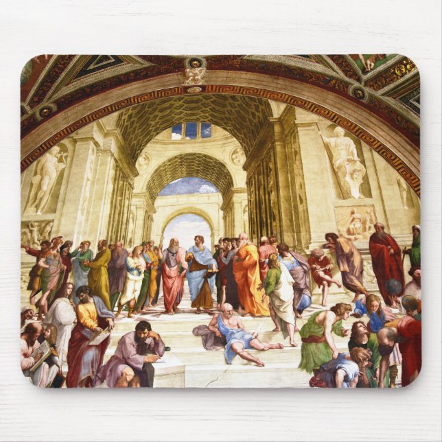 Raphael, Die Schule von Athen (1509) Mousepad (Vorne)