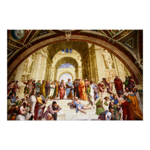 Raphael, Die Schule von Athen (1509) Poster
