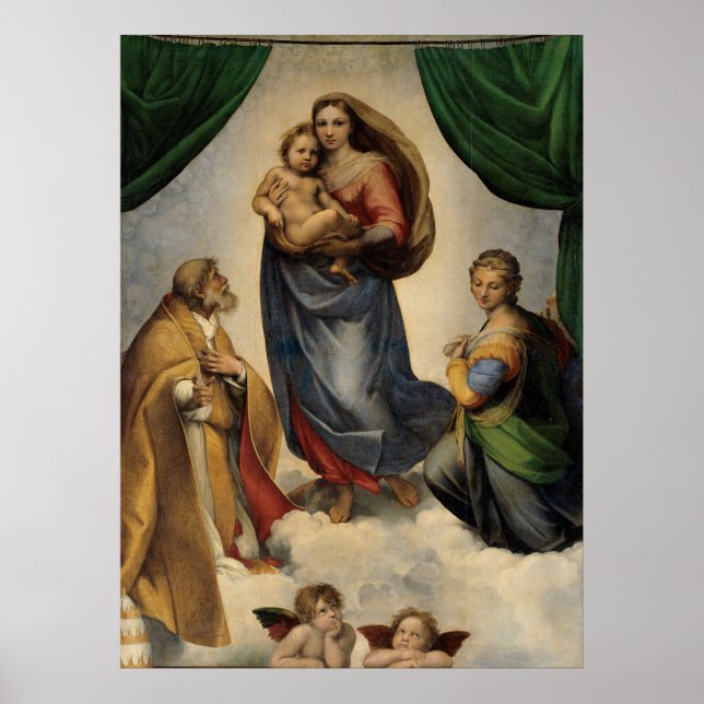 Raphael - Die Siena Madonna Poster (Vorne)