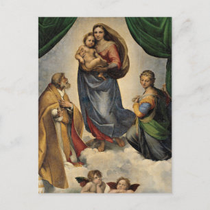 Raphael - Die Sixtinische Madonna Postkarte