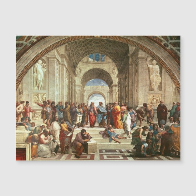 Raphael - École d'Athènes carte magnétique (Devant)