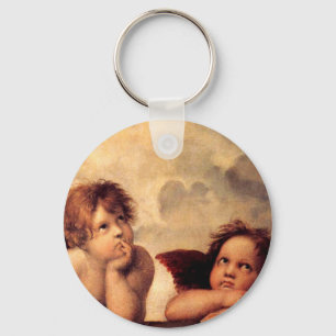 RAPHAEL-Engel Sistine Madonna Schlüsselkette Schlüsselanhänger