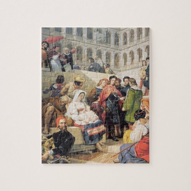RAPHAEL im Vatikan, 1832 (Öl auf Leinwand) (Vertikal)