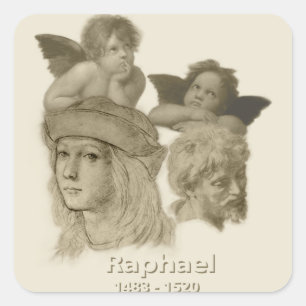 Raphael Quadratischer Aufkleber