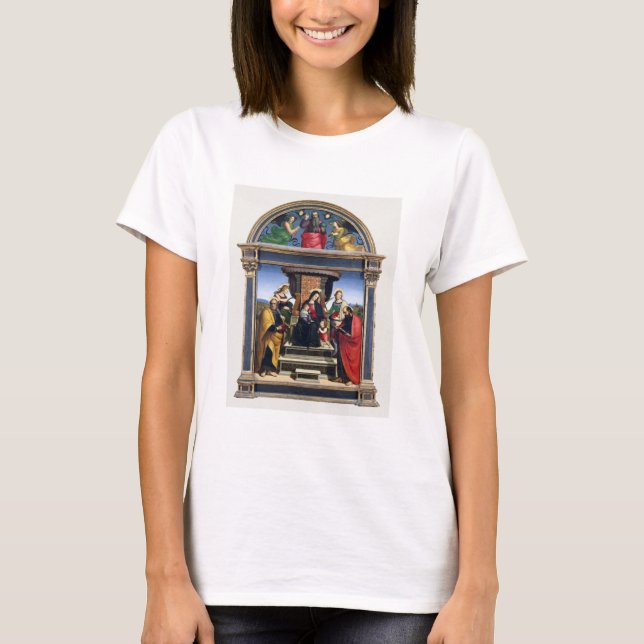 Raphael Raffaello Madonna and Child begeistert T-Shirt (Vorderseite)