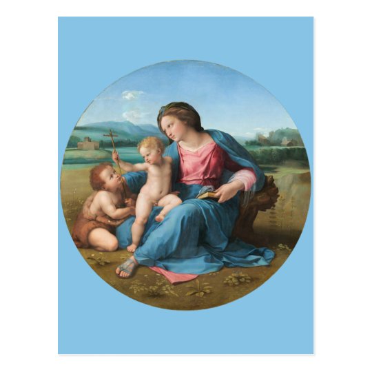 Raphael Renaissance Kunst Madonna Alba Postkarte Zazzle Ch