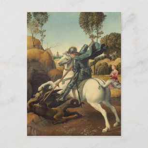 Raphael - Sankt Georg und der Drache Postkarte