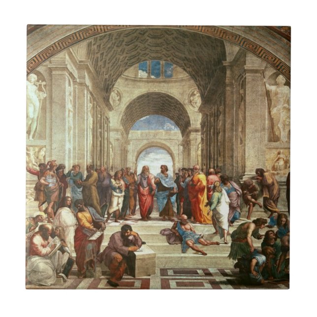 Raphael - Schule von Athen Fliese (Vorderseite)