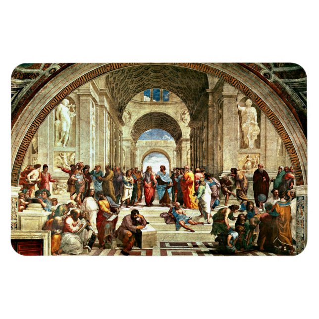 Raphael - Schule von Athen Magnet (Horizontal)