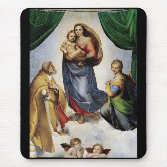 Raphael , Sistine Madonna Mousepad (Vorne)