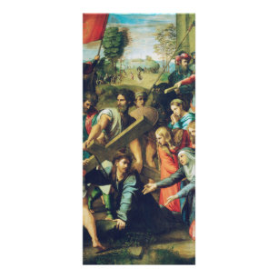 Raphael Spasimo Christ fällt unter dem Kreuz Kunst Werbekarte