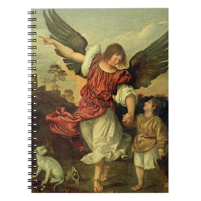 RAPHAEL und Tobias, 1507-8 (Öl auf Platte) Notizblock (Vorderseite)