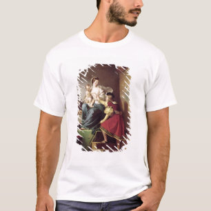 RAPHAEL, welches die Pose seines Modells seins T-Shirt