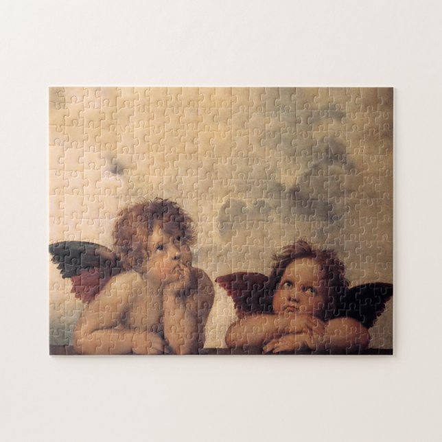 Raphael's Cherubs Fine Art Noël Angel Puzzle (Horizontal)