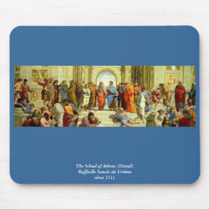 Raphaels "Die Schule von Athen" Detail um 1511 Mousepad