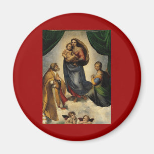 Raphaels Klassiker "Sistina-Madonna" (ca. 1513) Magnet