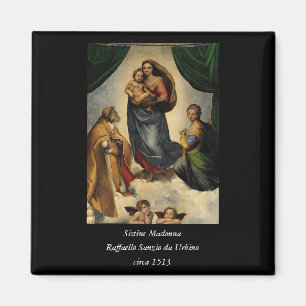 Raphaels Klassiker "Sistina-Madonna" (ca. 1513) Magnet