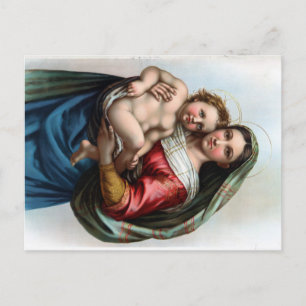 Raphael's Madonna Postcard Feiertagspostkarte
