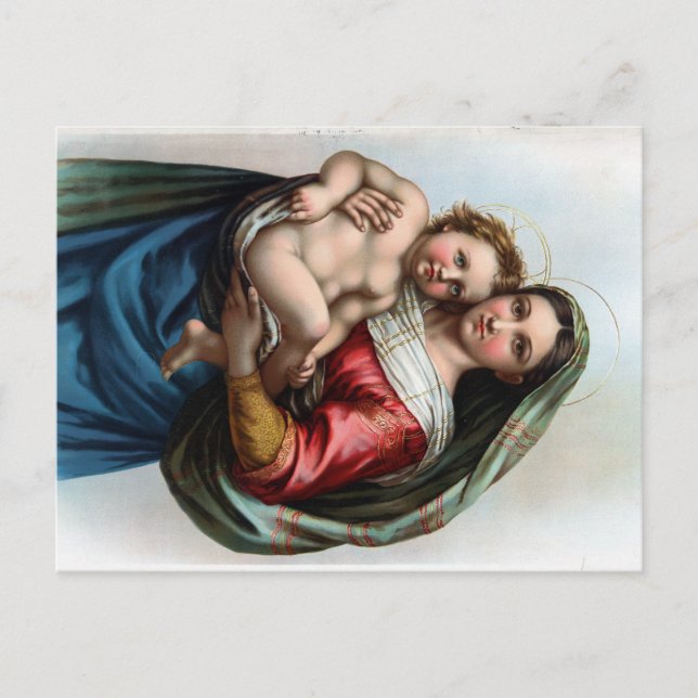 Raphael's Madonna Postcard Feiertagspostkarte (Vorderseite)