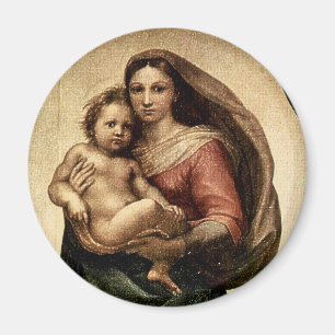Raphaels "Sistina-Madonna" Detail (um 1513) Magnet