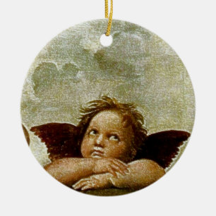 Raphaels "Sixtinische Madonna" Detail (ca. 1513) Keramikornament