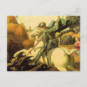 Raphael's "St. George and the Dragon" (ca. 1505) Postkarte