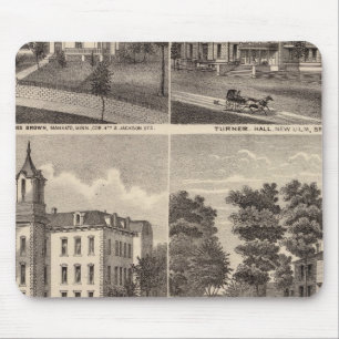 Rapidan Mills and Residences in Rapidan, Minnesota Mousepad