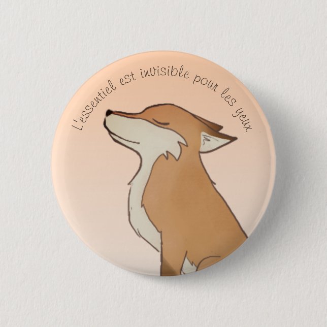 Raposa Pequeno Príncipe Button (Vorderseite)