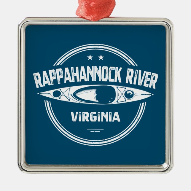 Rappahannock River, Virginia Ornament Aus Metall (Vorne)