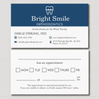Rappel de rendez-vous chez l'orthodontiste moderne