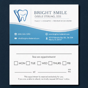 Rappel de rendez-vous de bureau de dentiste brosse