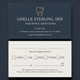 Rappel de rendez-vous de dentisterie pédiatrique