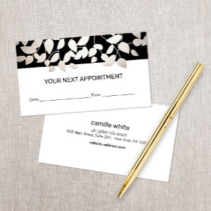 Rappel de rendez-vous de salon Noir et Blanc