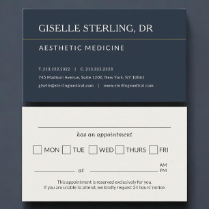 Rappel de rendez-vous pour cabinet de médecin esth