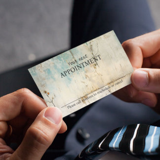 Rappel de rendez-vous Shabby et rustique vintage