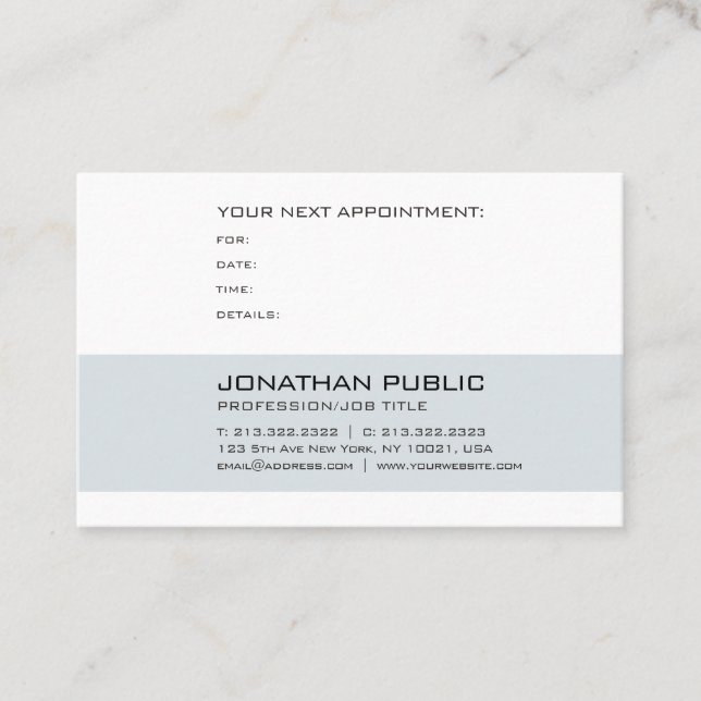 Rappel dentaire de rendez-vous de médecin dentiste (Devant)