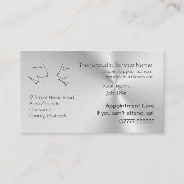 Rappels de rendez-vous de thérapie, logo Talking H (Devant)