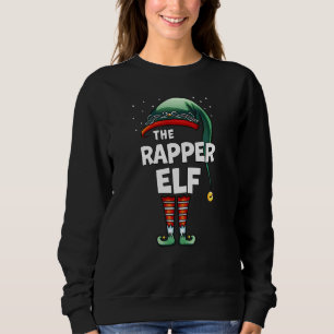 Rapper Elf Matching Family Group Weihnachten Par Sweatshirt