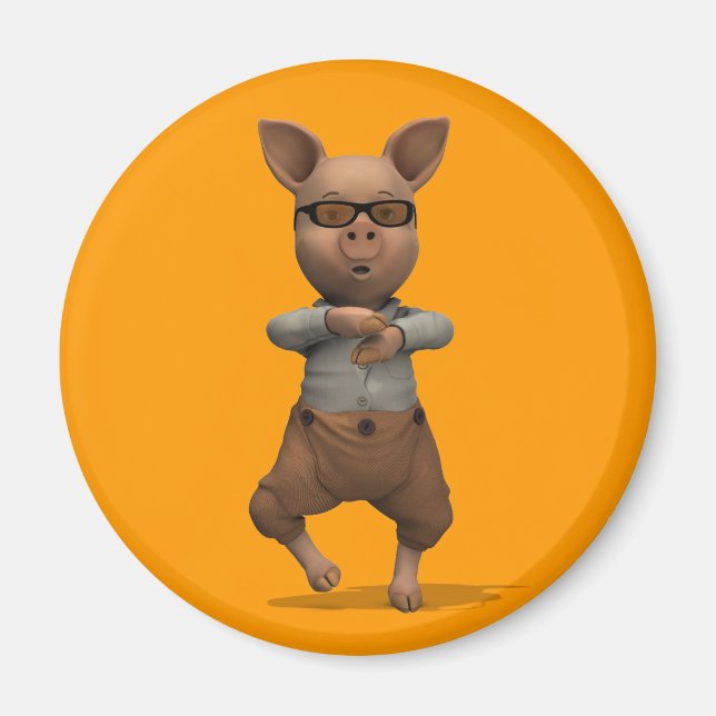 Rapper Pig Magnet (Vorne)