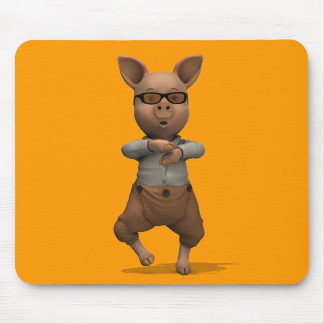 Rapper Pig Mousepad (Vorne)