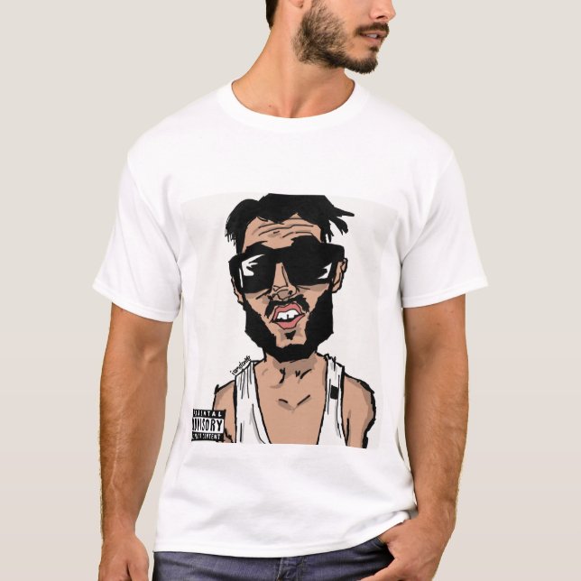 Rapper with Sunglasses - T-Shirt (Vorderseite)