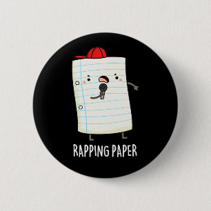 Rapping Papier Funny Wrapping Paper Puff Dark BG Button