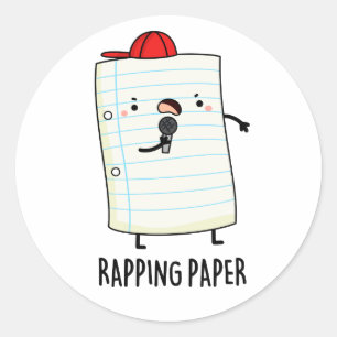 Rapping Papier Funny Wrapping Paper Puffer Runder Aufkleber