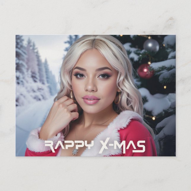 RAPPY X-MAS FEIERTAGSPOSTKARTE (Vorderseite)