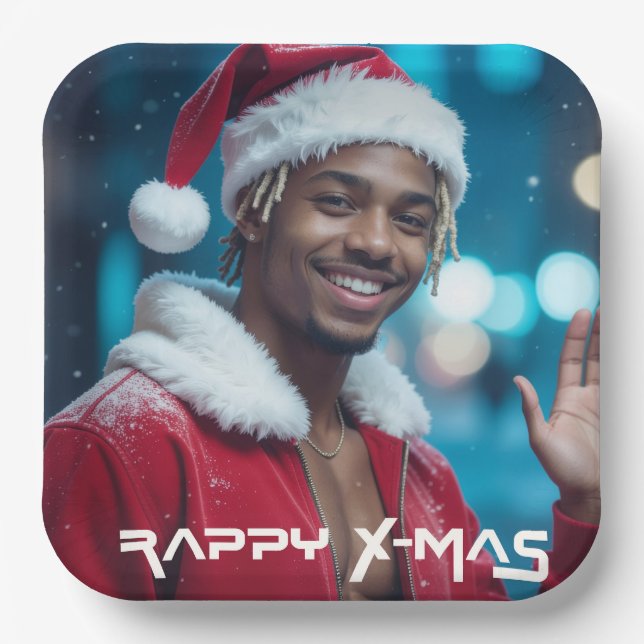 RAPPY X-MAS PAPPTELLER (Vorderseite)