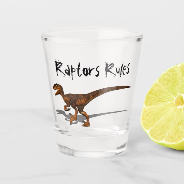 Raptor 1 3D Schnapsglas (Vorderseite)