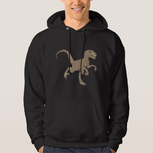Raptor Dinosaurier Hoodie (Vorderseite)