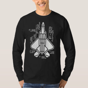 Raptor Flugzeug F 22 Jet kämpfen Souvenir und Figh T-Shirt